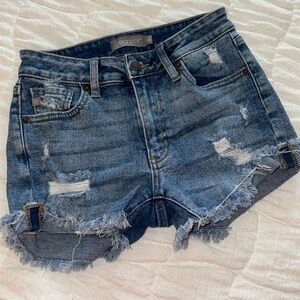 Just USA Denim Distressed Shorts XS